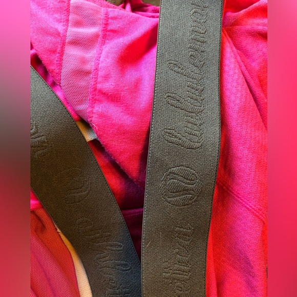 Lululemon awareness pink and grey bubble tank top with built in bra size 4 - Picture 5 of 6